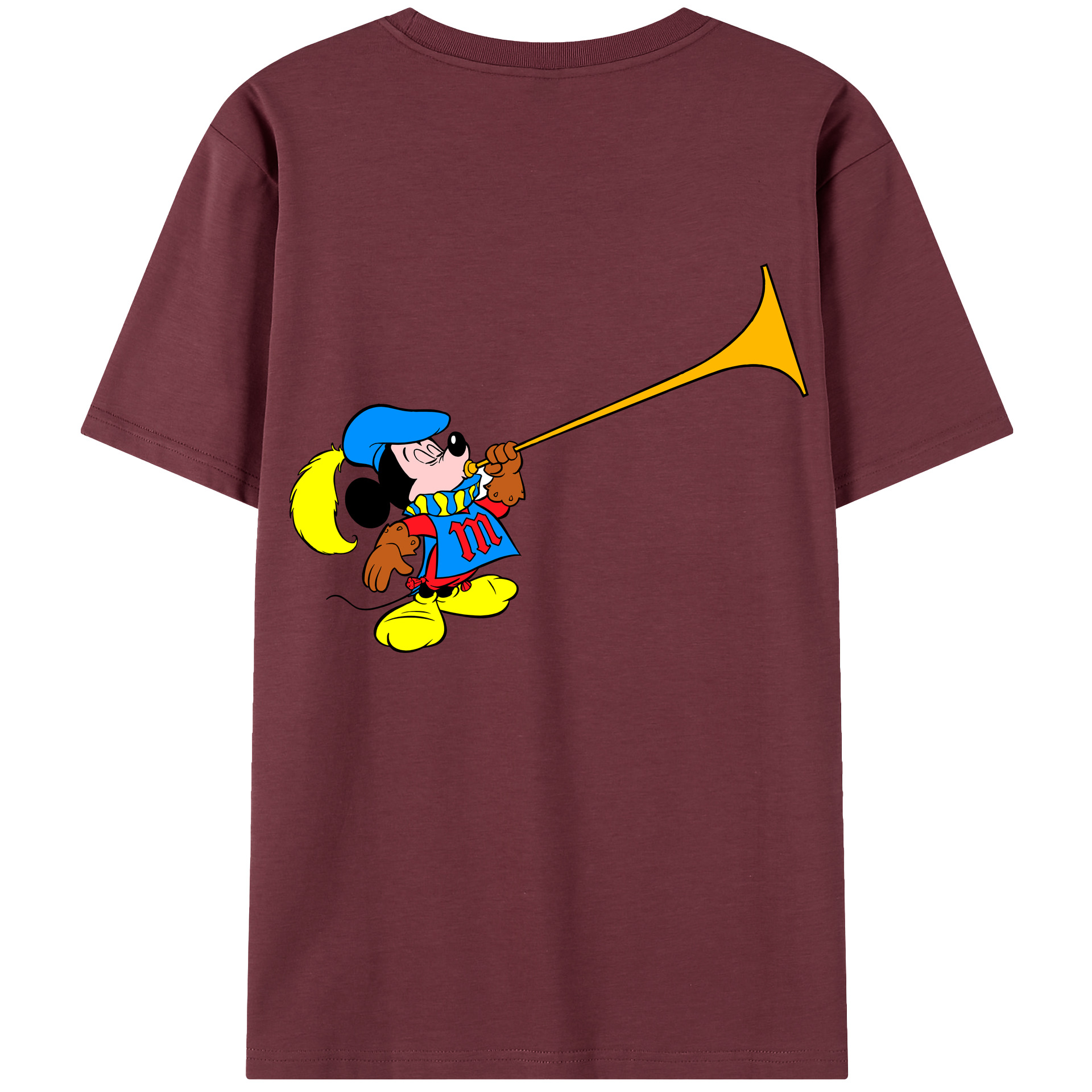 （画像用） ミッキーマウス Mickey Mouse 綿100％半袖Tシャツ（背面プリント）